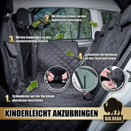 BigDean Robuste Autoschondecke Schwarz