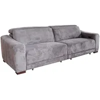 KAWOLA Sofa KIANA anthrazit Cord Relaxfunktion