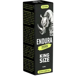 «Endura Titan King Size», 15 ml, kaltgepresst, Schwarzkümmel (0.015 l) 15 ml