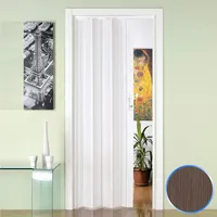 Forte - Innenraum Falttür In Pvc 88,5 X214 Cm Mod. Luciana Farbe Eiche Taubengrau