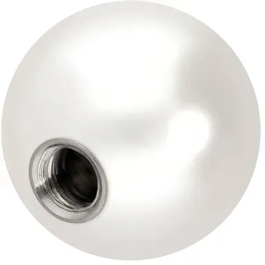 Echte Frischwasserperle mit Titangewinde