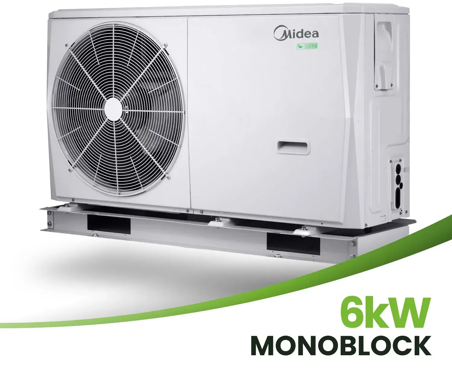 Midea 6 kW Monoblock Wärmepumpe MHC-V6W/D2N8-BE30 Energieklasse A++