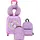 Vevor Kinderkoffer Set 2-Rollen 45,7 cm / 20 l rosa