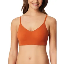 SCHIESSER Damen nahtloses Bustier Spaghettiträger mit herausnehmbaren Pads - Invisible Soft