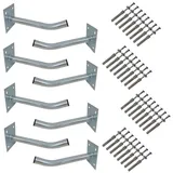 PremiumX 8x Autoreifen Wandhalter 35cm Reifenhalter Felgen Halterung SAT-Halterung