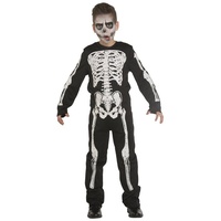 Party x People Zombie-Kostüm PxP 125971 - Skelett Boy - Kinder Kostüm Overall schwarz 128 - 128
