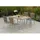 Merxx Savona Garten-Essgruppe 5-tlg. Tisch 150 x 90 cm naturgrau/akazienholz