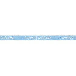 Banner blau & silber Zahl 30