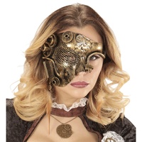 NET TOYS Edle Steampunk Maske für Erwachsene | Kupfer-Metallic | Elegantes Unisex-Kostüm-Zubehör Halbmaske Dieselpunk | Wie geschaffen für Maskenball & Mottoparty