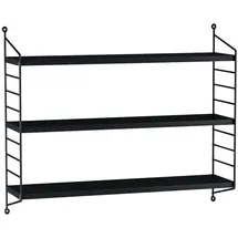 [en.casa] Strängnäs Hängeregal 3 Regalböden 0 x 0 x 0 cm Schwarz