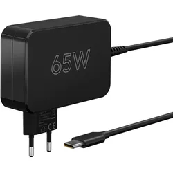 Goobay USB-CTM-Ladegerät für Laptops (65 W) schwarz - kompaktes Notebook-Netzteil mit Schnellladefunktion (Power Delivery)