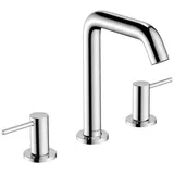 Hansgrohe Tecturis S 3-Loch Waschtischarmatur 150, mit Push-Open Ablaufgarnitur Chrom