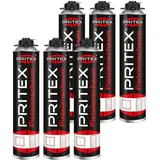 Pistolenschaum 6 x 750 ml Bauschaum Montageschaum