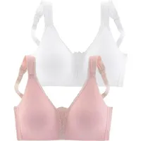PETITE FLEUR Soft-BH Damen rosa+weiß Gr.85D