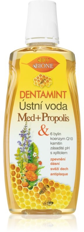 Bione Cosmetics Dentamint Honey + Propolis Mundspülung Geschmack Honey + Propolis 500 ml