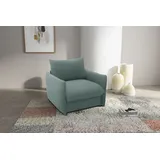 DOMO collection Sessel DOMO COLLECTION "700023 wandelbar zum Loungesessel, Relaxliege und Gästebett", blau (petrol), B:105cm H:95cm T:100cm, 95% Polyester, 5% Nylon, Sessel, Sessel, Schlaffunktion, Federkern, stabile Liegefläche ca. 70 x 195 cm