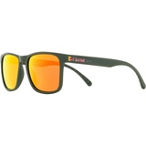 Red Bull Spect Eyewear EDGE-003P Olive Green Sonnenbrille brown with red mirror, Uni