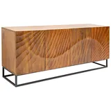 Riess-Ambiente Scorpion 177cm braun Mangoholz aufwendige 3D Schnitzereien