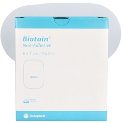Biatain Schaumverband 5x7 cm nicht haftend