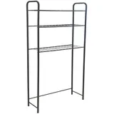 [en.casa] - Waschmaschinenregal Nordborg Metall 161x69x24,5 cm, Schwarz