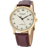 EICHMÜLLER Herrenuhr RE1062 Vergoldet Lederband braun 42 mm