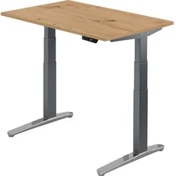 bümö elektrisch höhenverstellbarer Schreibtisch 120x80 cm mit Memory-Steuerung - Design Schreibtisch höhenverstellbar elektrisch, elektrischer