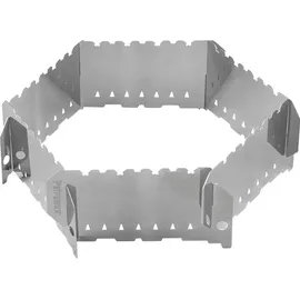 Petromax Windschutz modular 9 Segmente Edelstahl silber