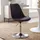 FineBuy Drehsessel Kunstleder 46 x 88 x 46 cm Schwarz mit Kissen