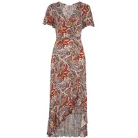 LASCANA Maxikleid Druckkleid Mehrfarbig 36