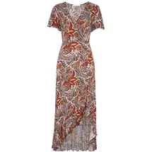 LASCANA Maxikleid Druckkleid Mehrfarbig 36