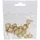 Riffelmacher & Weinberger Riffelmacher Streudeko Kleeblatt 24 Stück | 2x2 cm | Holz Natur | Glücksdeko Frühling Hochzeit Neujahr Basteln DIY Deko Tischdeko | 07621