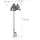 Relaxdays Schlauchhalter freistehend 100 x 27 x 16 cm braun