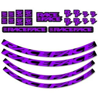 Race Face Decal Kit für AR | Arc Felgen Medium purple