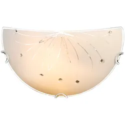 Wand Lampe Arbeits Zimmer Kristall Dekor Beleuchtung im Set inklusive LED Leuchtmittel
