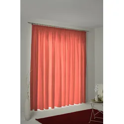 Vorhang WIRTH "WirthNatur", rot, B:127cm H:305cm, Baumwolle, Gardinen, nach Maß