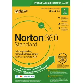 NortonLifeLock Norton 360 Premium 2025 10 Geräte 1 Jahr DE Win Mac Android iOS