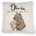 speecheese Hase und Bär Kissen 40 x 40 cm Mehrfarbig