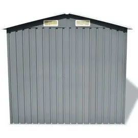 vidaXL Gartenschuppen 2,04 x 1,32 m grau