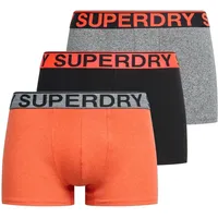 Superdry Herren 3er Pack Boxershorts Marke orange, grau, schwarz (XXL), Heimtextilien, Baumwolle