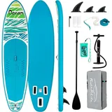 LuxusKollektion Inflatable SUP-Board Aufblasbares Stand Up Paddle Board Kit SUP Paddelboard Set für blau