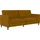 dorel home 3-Sitzer DOREL HOME "Celine", gelb (curry), B:203cm H:83cm T:83cm, Webstoff, 100% Polyester, Sofas, Rückenlehne 2-teilig und 3-fach verstellbar, Sitzhöhe 43 cm