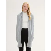 Tom Tailor Denim Cardigan mit Kapuze grau XL