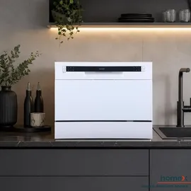 Homex GST6AD-W Tischgeschirrspüler (freistehend, 600 mm, Weiß)