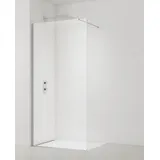 Swiss Aqua Technologies Walk-In Duschtrennwand 90 x 200 cm Schwarz/Türkis Sicherheitsglas