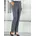 CLASSIC BASICS Damen 38 Normalgrößen grau stahlgrau meliert 100 Polyester unifarben lang Hosen
