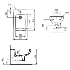 Ideal Standard i.life A Wand-Bidet T4524MA