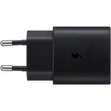 Samsung USB-C-Ladegerät, 25 W, ultraschnell, Adapter USB C auf USB, Schnellladegerät, Original-Ladegerät, ohne Kabel, Schwarz
