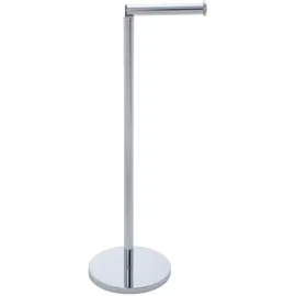 Wenko Stand Toilettenpapierhalter 2 in 1 Glänzend Edelstahl 21 x 55 x 17 cm