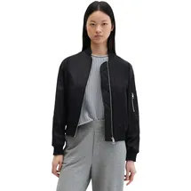 Marc O'Polo Outdoorjacke MARC O'POLO "aus recyceltem Shiny-Polyester-Twill", Damen, Gr. 46, schwarz (deep night blau), Obermaterial: 100% Polyester, unifarben, regular fit, Rippbündchen, Jacken Outdoorjacke