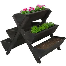 Proregal Pflanztreppe 56 x 56 x 70 cm Anthrazit